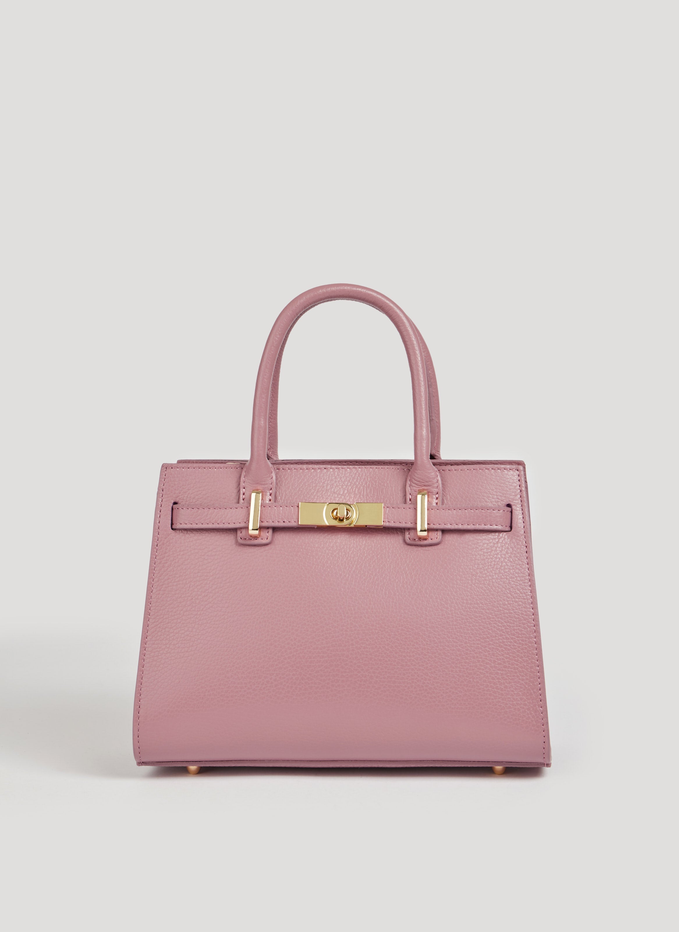 Torebka Grace z prawdziwej skóry Togo Róż Antyczny