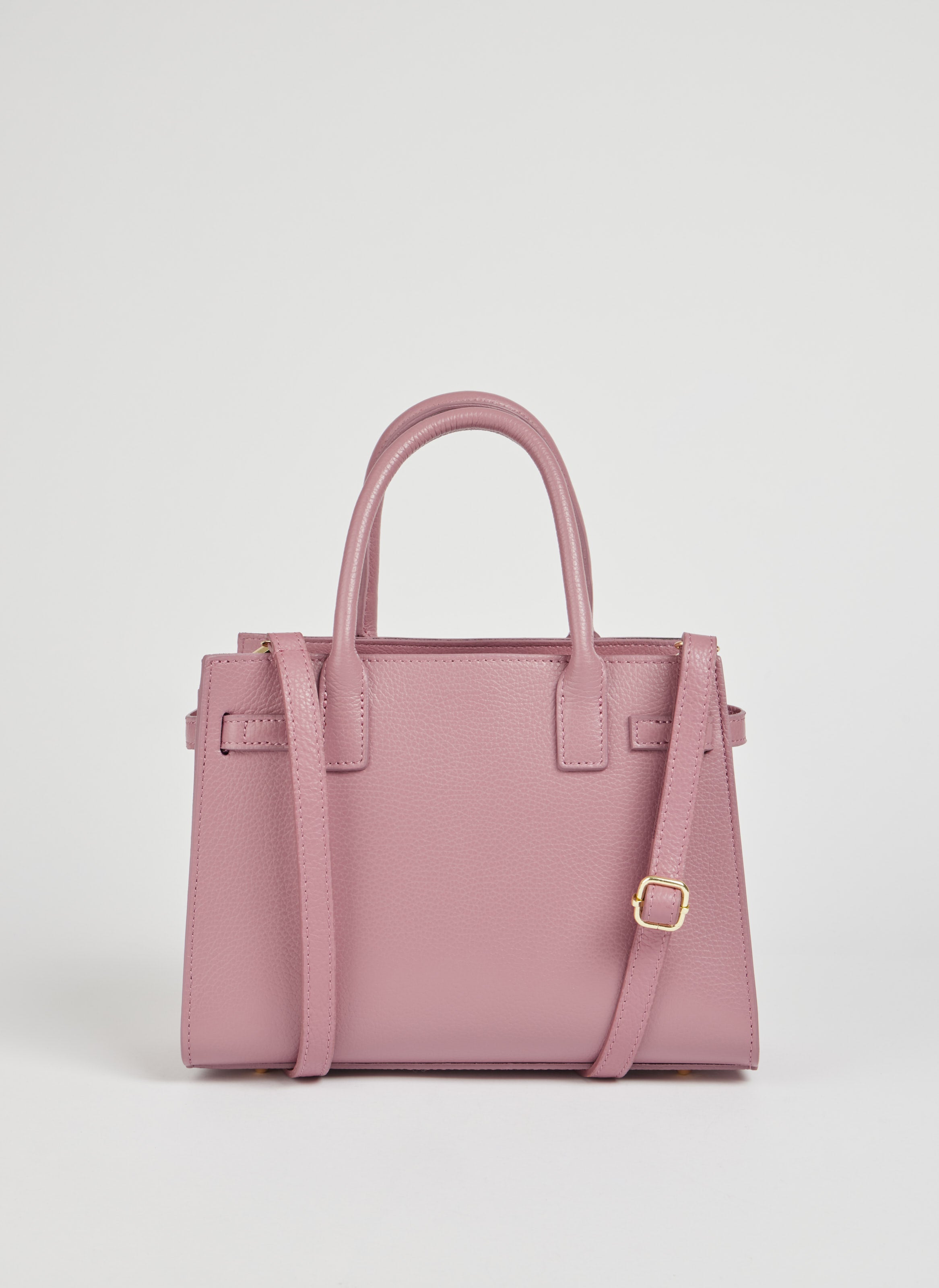 Torebka Grace z prawdziwej skóry Togo Róż Antyczny