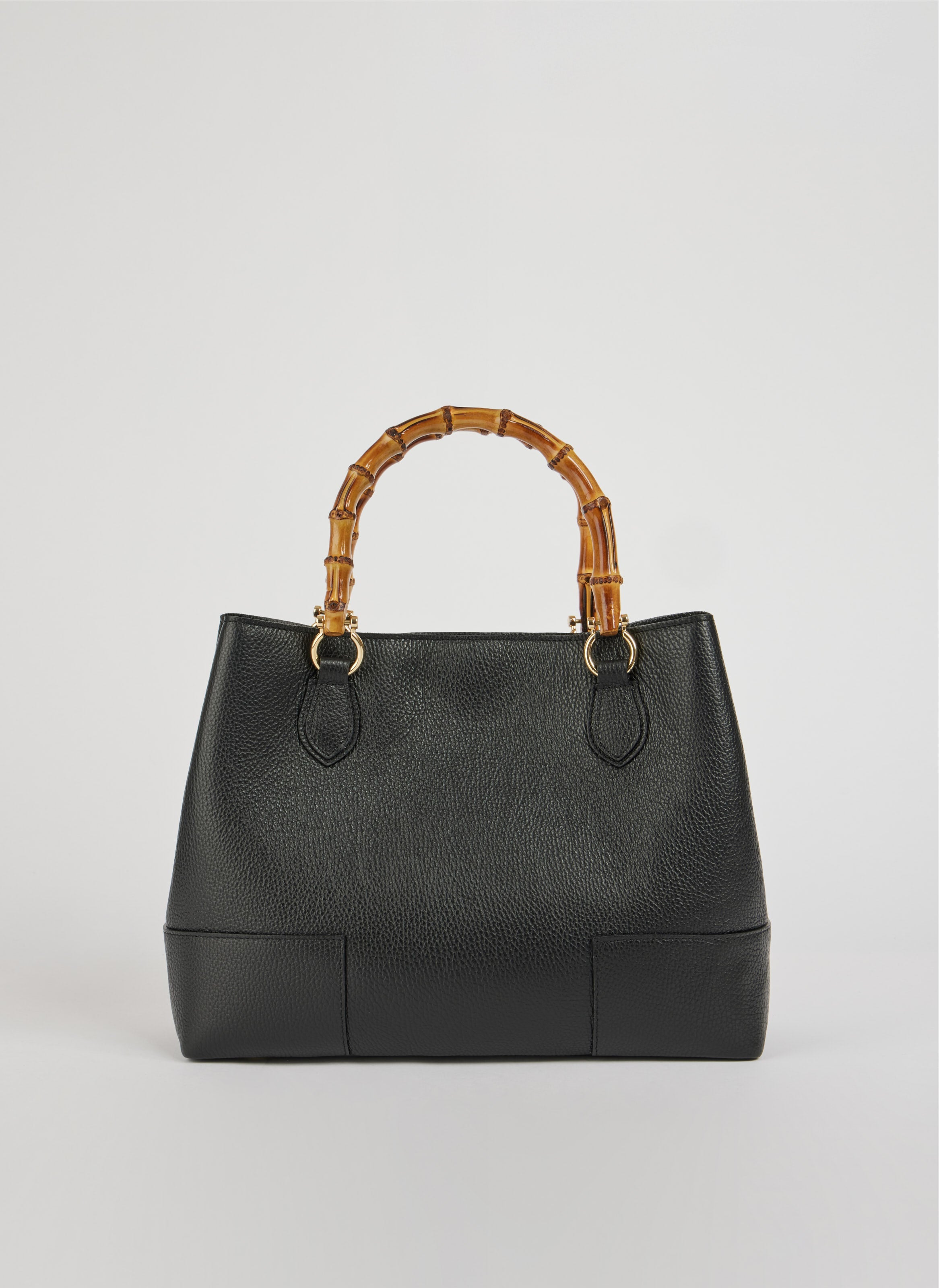 Torebka Bamboo Babe ze skóry Dollaro czarna