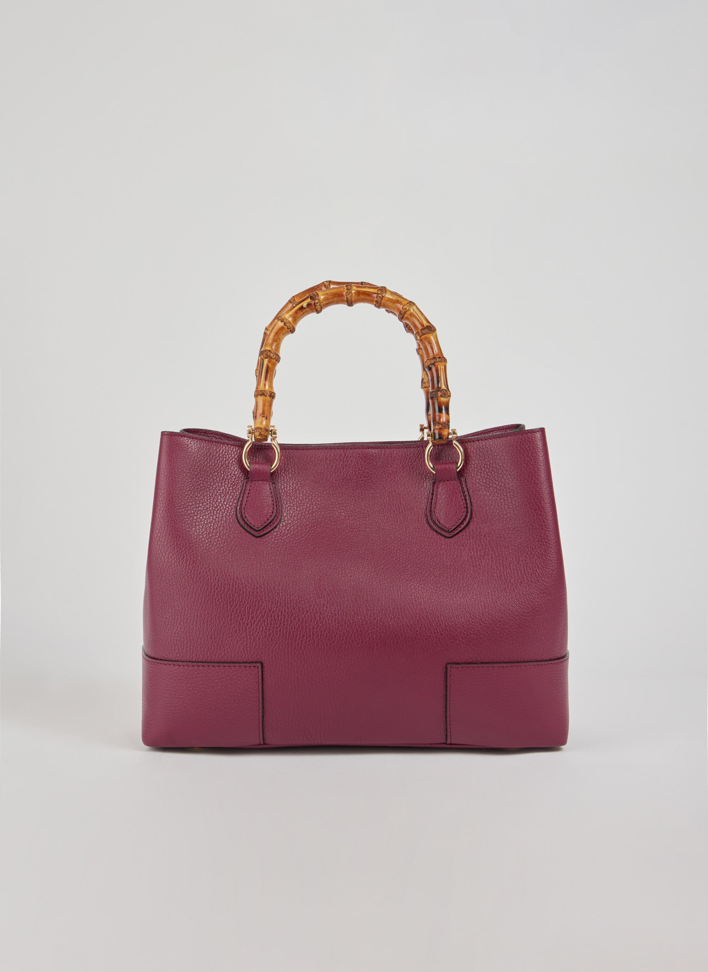 Torebka Bamboo Babe ze skóry Dollaro Burgund