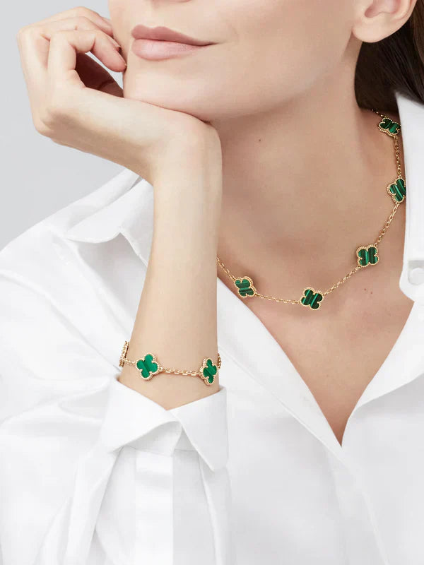 BRANSOLETKA FORTUNATO CLOVER | ZIELONA